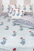 20s Cotton Large Cushion Cover In Block Print